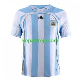 Billiga Fotbollströjor Argentina 2006 Retro Hemma tröja Kortärmad